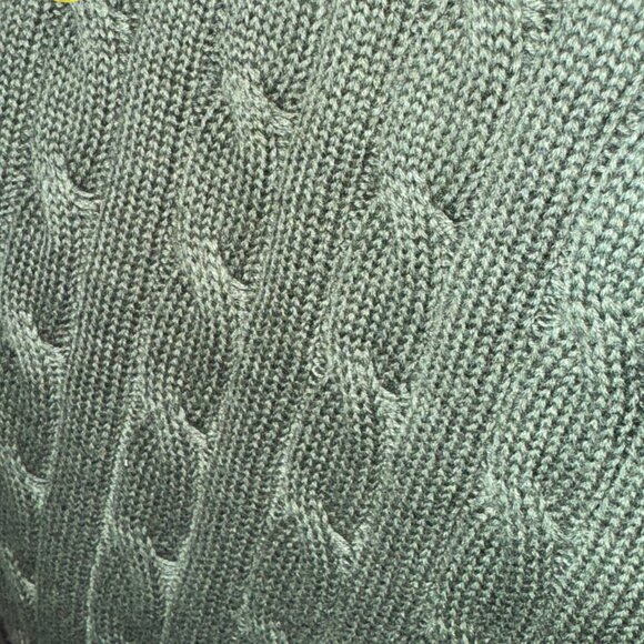 Retro Gentleman's Long-Sleeve Turn-Down Collar Wool Cable Knit Sweater for Men - Picture 7 of 7